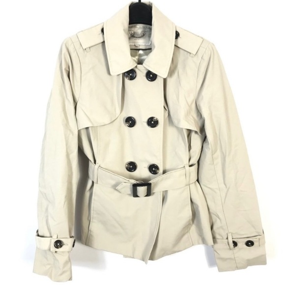 RW&CO . Ptp is 17.5”. Length is 25”. Short Trench Coat - Picture 1 of 6